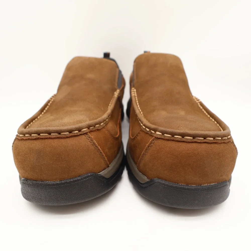 Ariat Work Edge LTE Slip-On Work Shoes Men 12 EE Wide Comp Toe Brown NWT